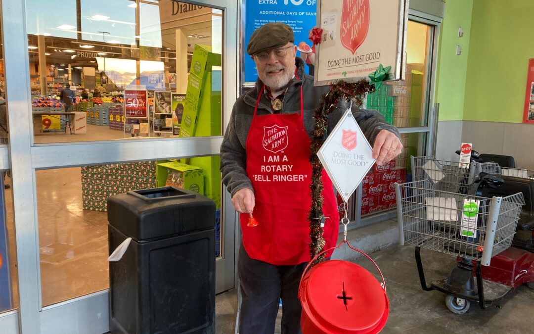 Recognized as I volunteered for Salvation Army Red Kettle campaign