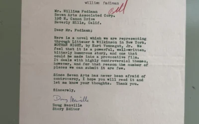 1962: For sale on ebay, Rejection letter for Kurt Vonnegut’s Mother Night